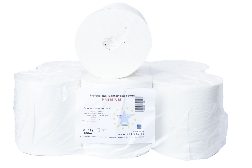 Papier cuisine à dévidage central premium - 6 rouleaux